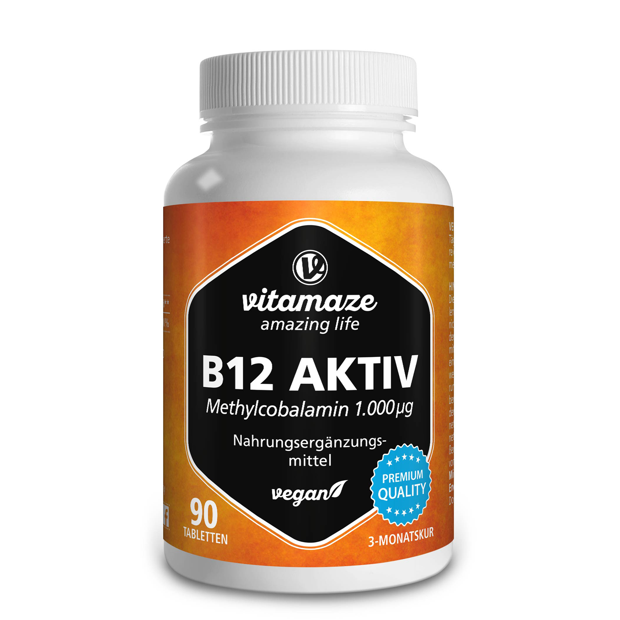 B12 AKTIV 1.000 μg vegan Tabletten Abbildung für B12 AKTIV 1.000 μg vegan Tabletten