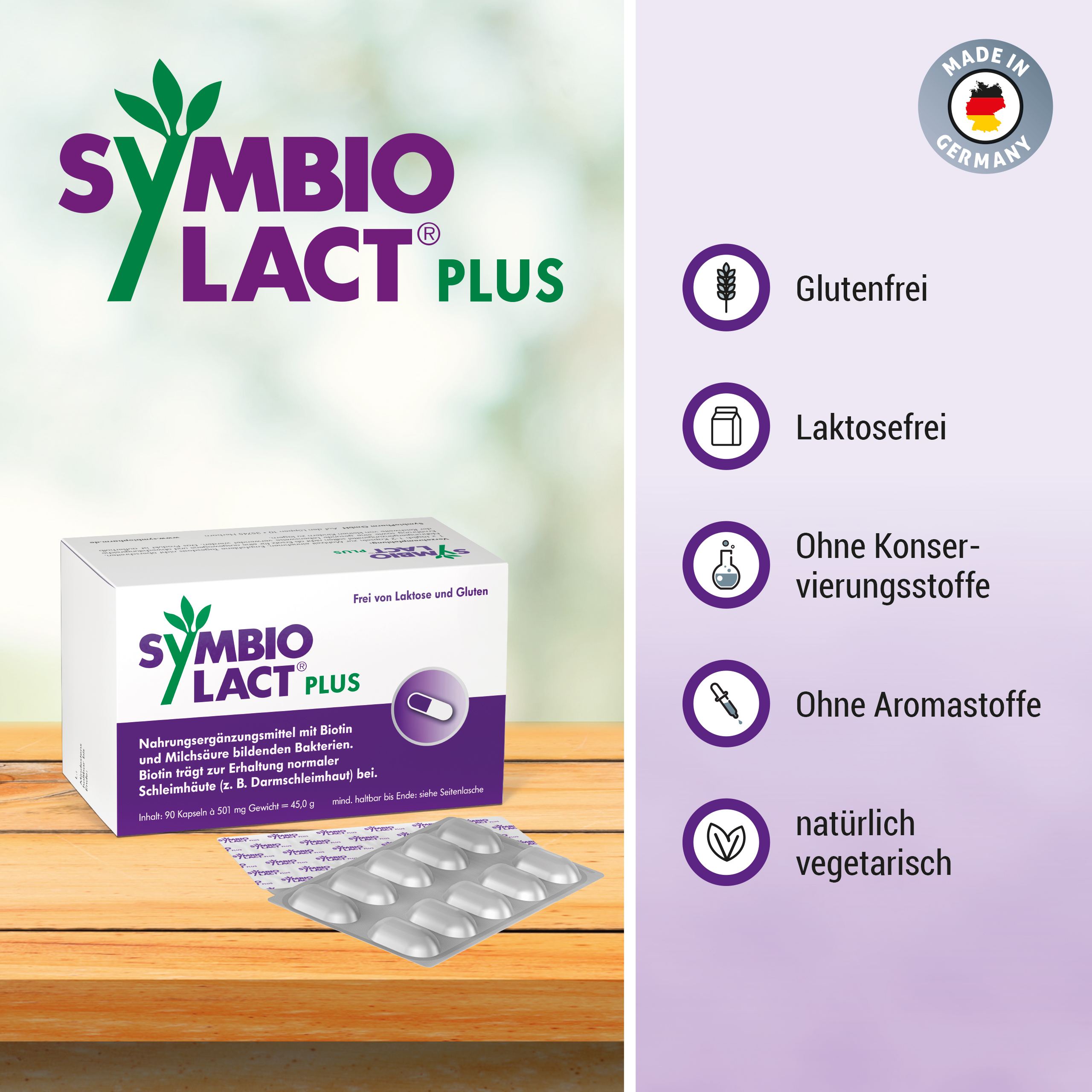 SYMBIOLACT PLUS Kapseln Abbildung für SYMBIOLACT PLUS Kapseln