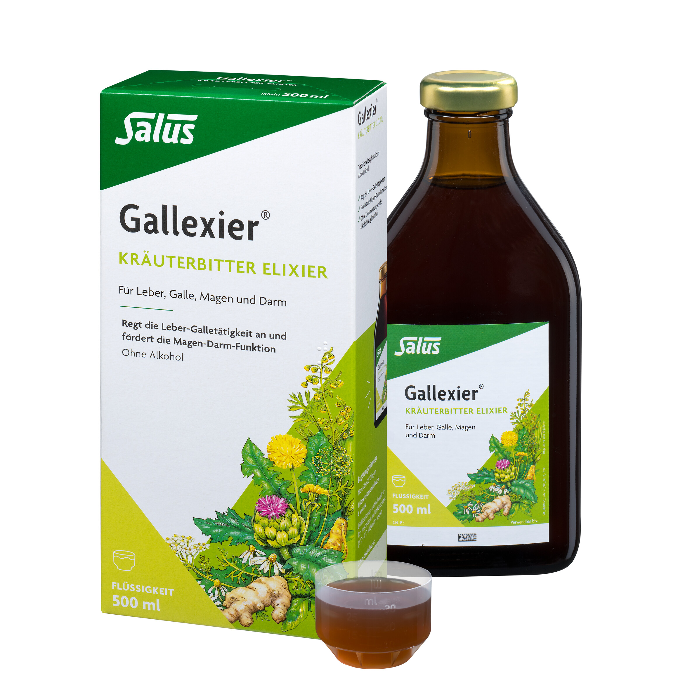 GALLEXIER Kräuterbitter Elixier Salus Flü.z.E. Abbildung für GALLEXIER Kräuterbitter Elixier Salus Flü.z.E.