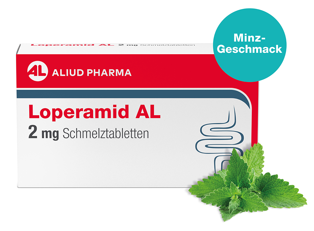 LOPERAMID AL 2 mg Schmelztabletten Abbildung für LOPERAMID AL 2 mg Schmelztabletten
