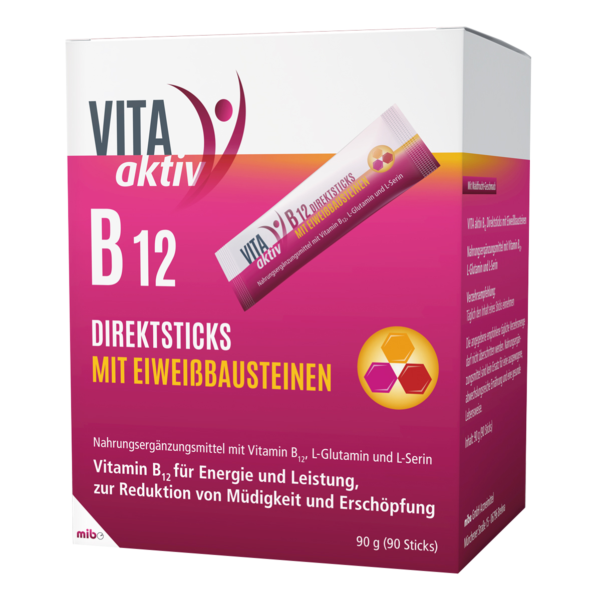 VITA AKTIV B12 Direktsticks mit Eiweißbausteinen Abbildung für VITA AKTIV B12 Direktsticks mit Eiweißbausteinen
