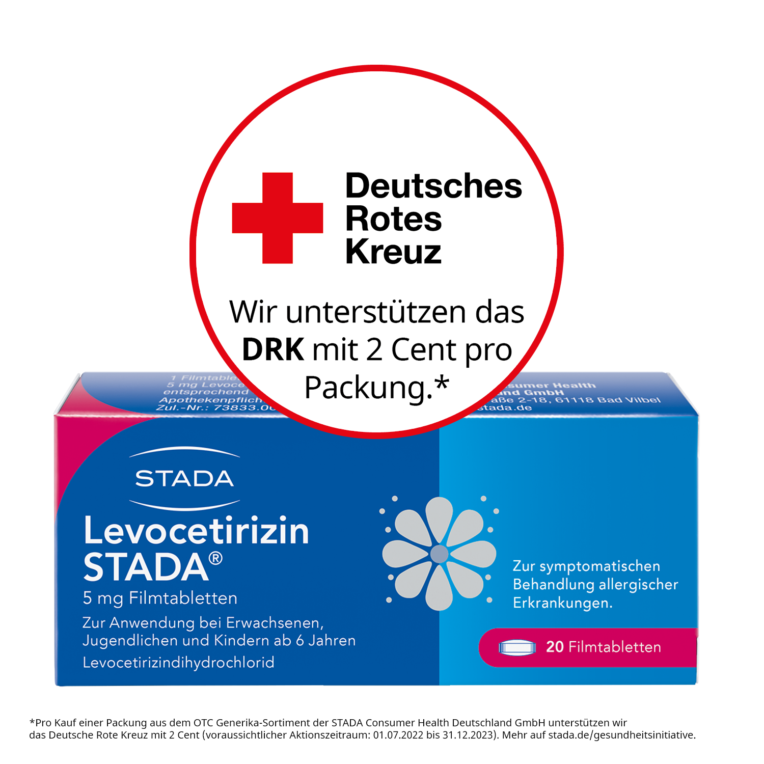 LEVOCETIRIZIN STADA 5 mg Filmtabletten Abbildung für LEVOCETIRIZIN STADA 5 mg Filmtabletten