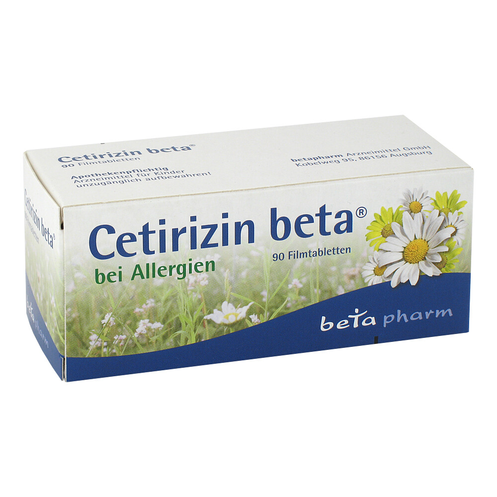 CETIRIZIN beta Filmtabletten Abbildung für CETIRIZIN beta Filmtabletten