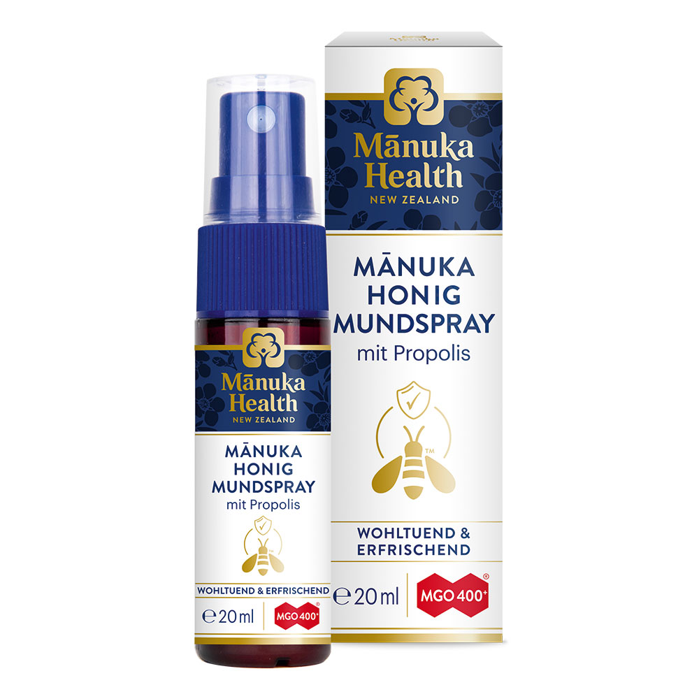 MANUKA HEALTH MGO 400+ Manuka & Propolis Mundspray Abbildung für MANUKA HEALTH MGO 400+ Manuka & Propolis Mundspray