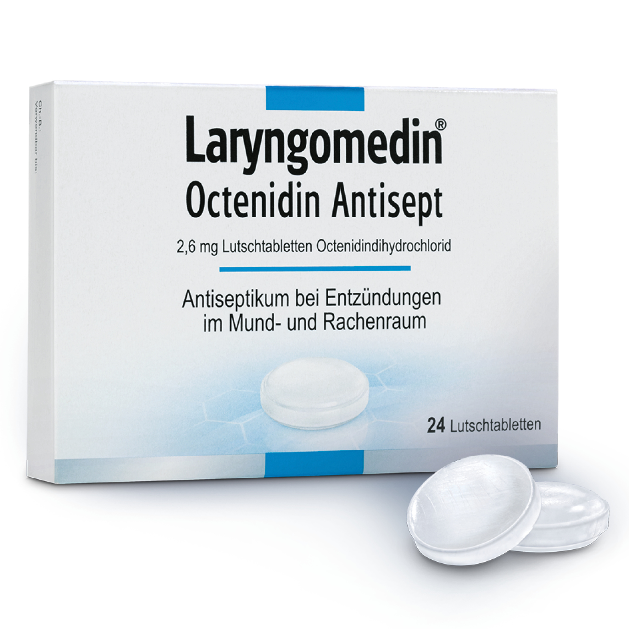 LARYNGOMEDIN Octenidin Antisept 2,6 mg Lutschtabl. Abbildung für LARYNGOMEDIN Octenidin Antisept 2,6 mg Lutschtabl.