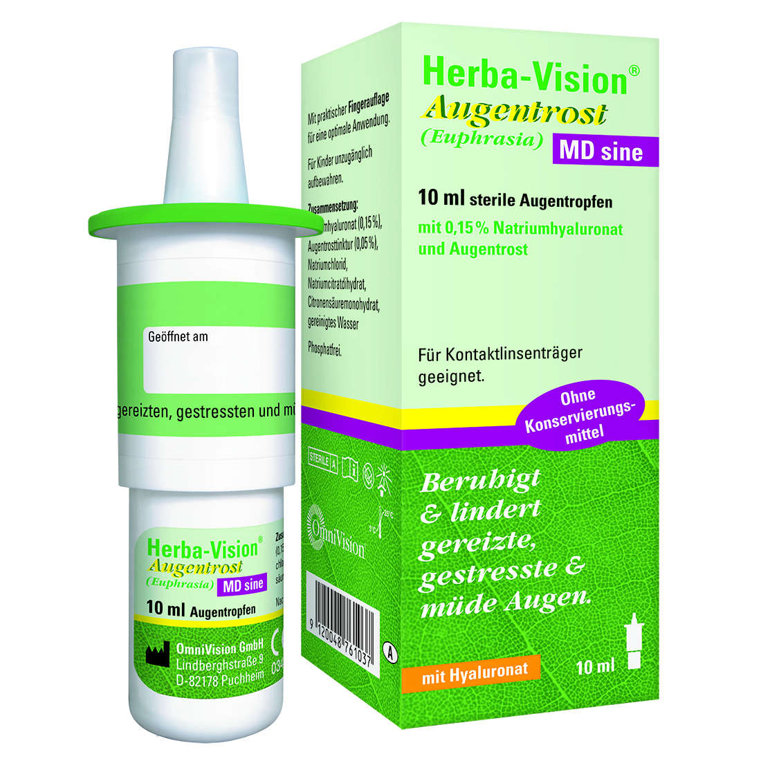 HERBA-VISION Augentrost MD sine Augentropfen Abbildung für HERBA-VISION Augentrost MD sine Augentropfen