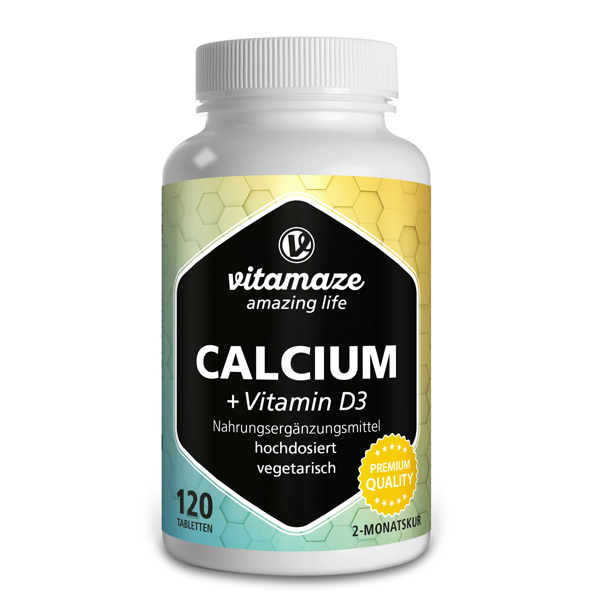 CALCIUM D3 600 mg/400 I.E. vegetarisch Tabletten Abbildung für CALCIUM D3 600 mg/400 I.E. vegetarisch Tabletten