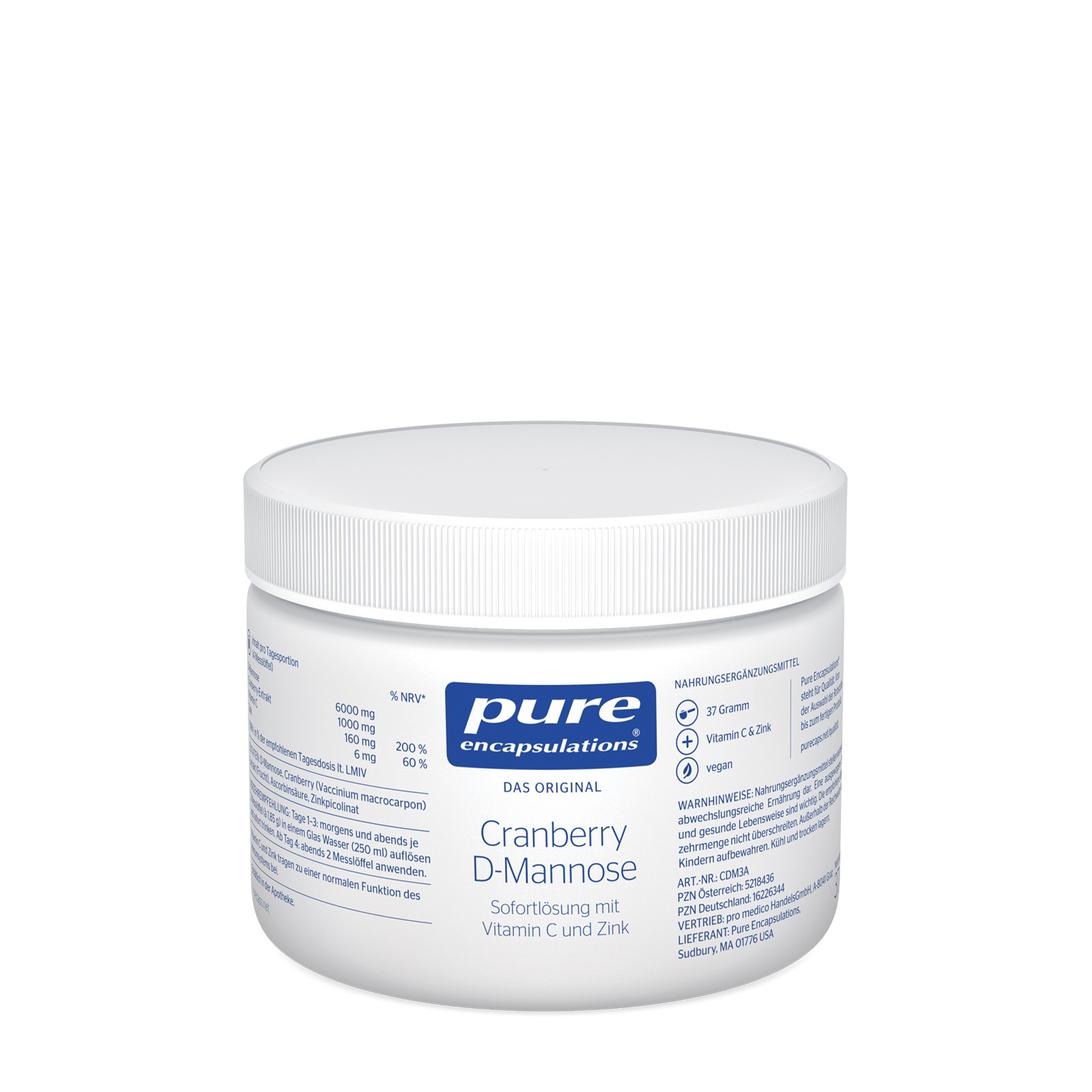 PURE ENCAPSULATIONS Cranberry D-Mannose Pulver Abbildung für PURE ENCAPSULATIONS Cranberry D-Mannose Pulver