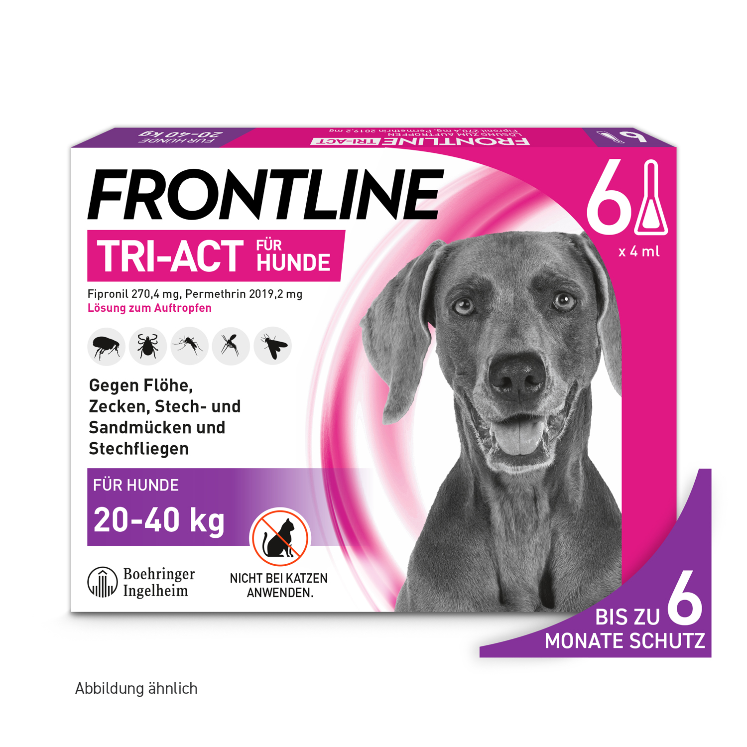 FRONTLINE TRI-ACT gegen Zecken, Flöhe und fliegende Insekten für Hunde L Abbildung für FRONTLINE TRI-ACT gegen Zecken, Flöhe und fliegende Insekten für Hunde L