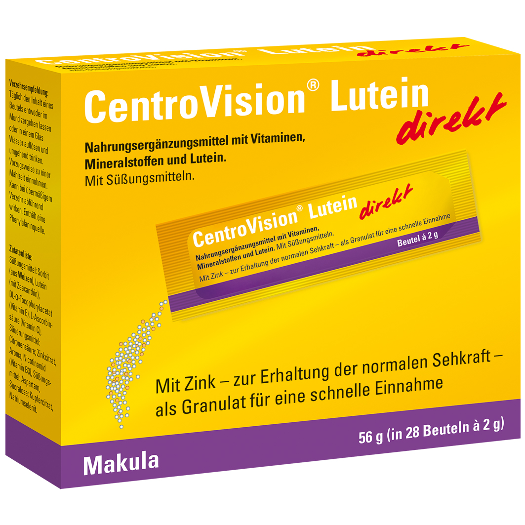 CENTROVISION Lutein direkt Granulat Abbildung für CENTROVISION Lutein direkt Granulat