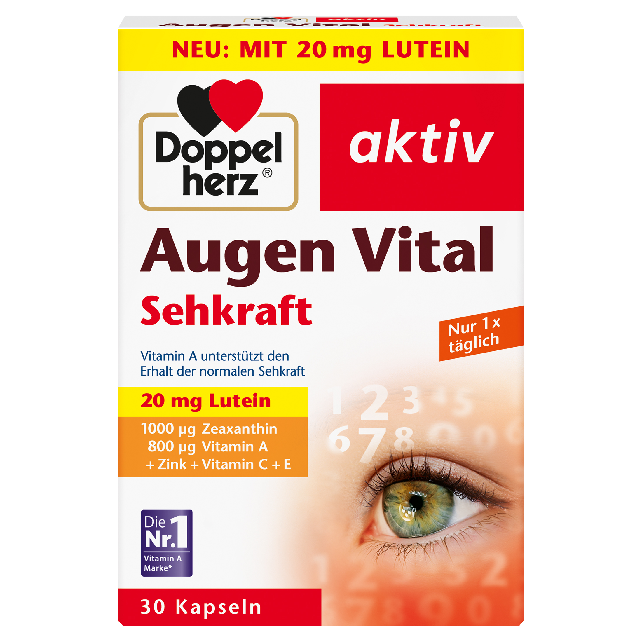 DOPPELHERZ Augen Vital Sehkraft aktiv Kapseln Abbildung für DOPPELHERZ Augen Vital Sehkraft aktiv Kapseln
