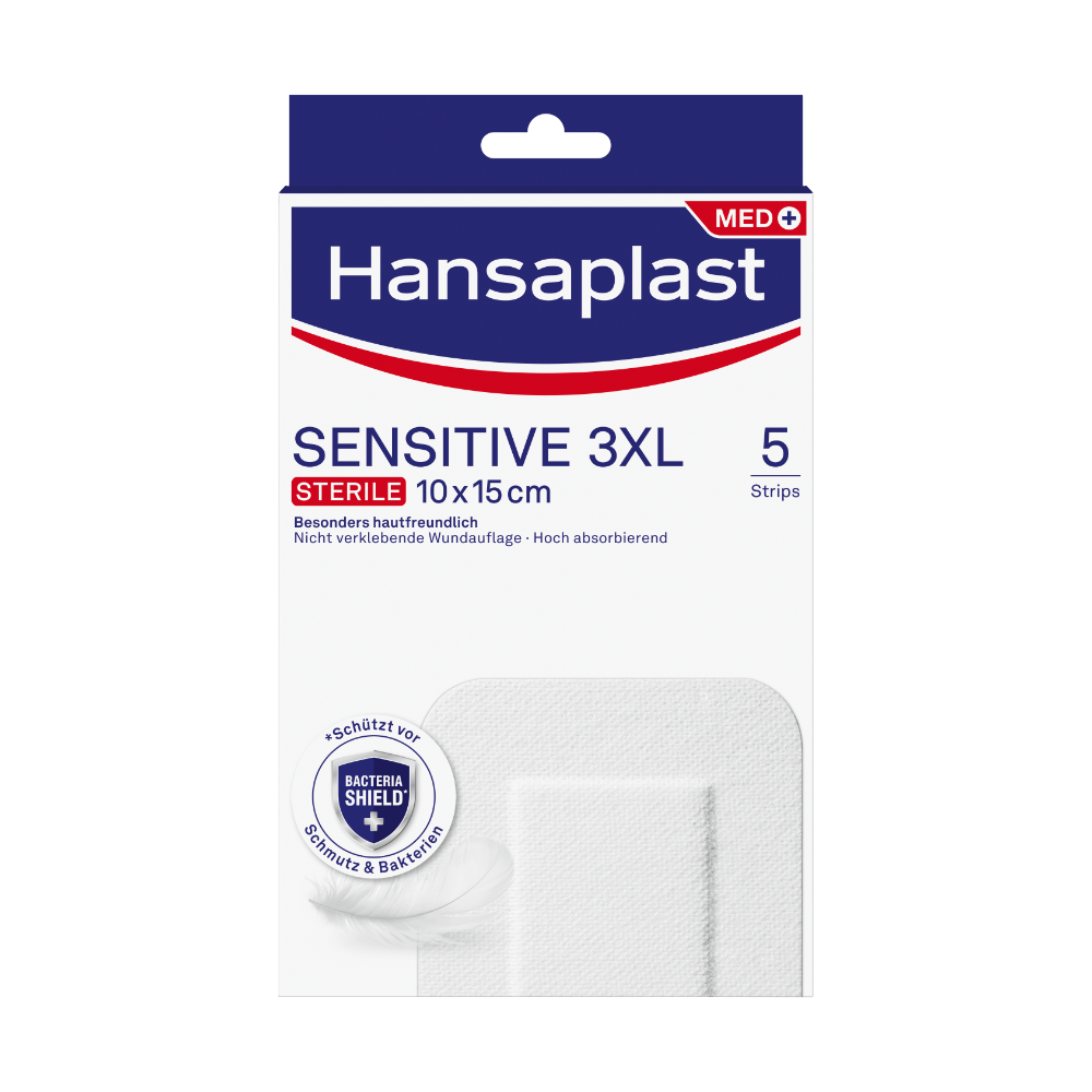 HANSAPLAST Sensitive Wundverband steril 10x15 cm Abbildung für HANSAPLAST Sensitive Wundverband steril 10x15 cm