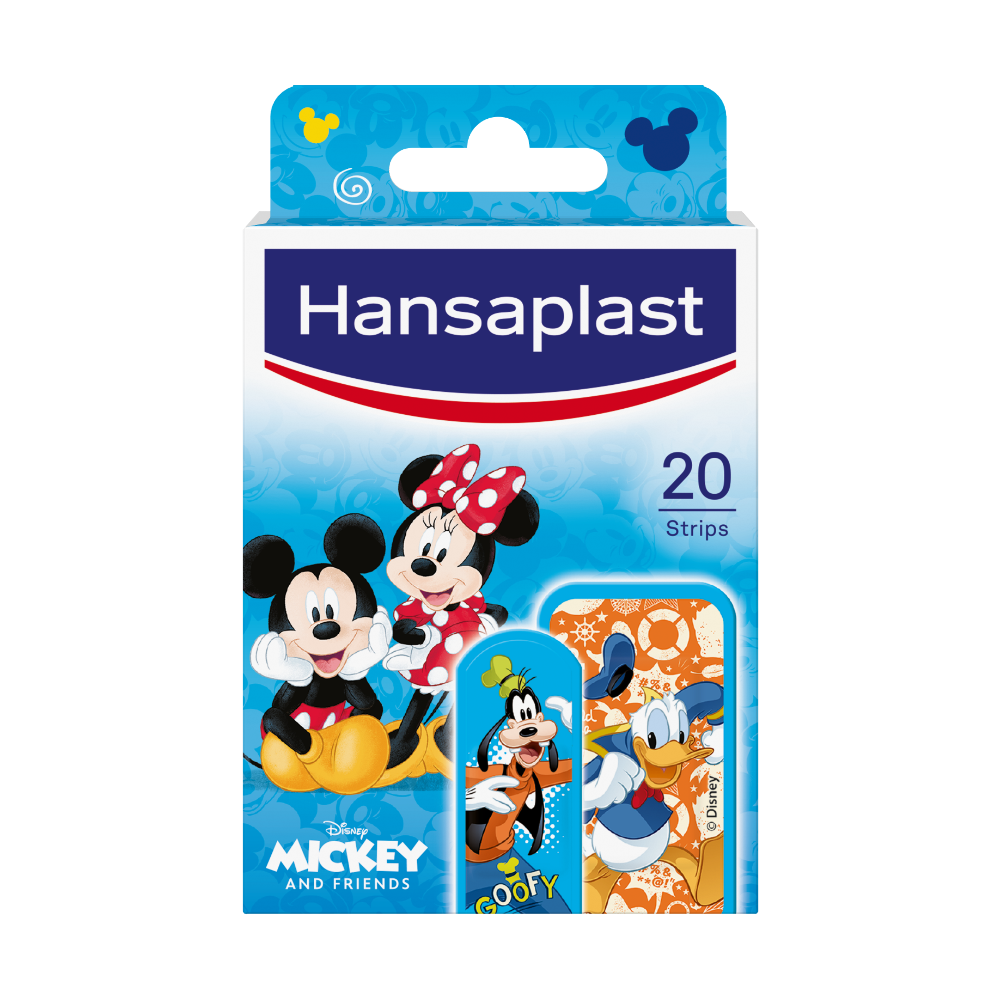 HANSAPLAST Kinder Pflasterstrips Mickey & Friends Abbildung für HANSAPLAST Kinder Pflasterstrips Mickey & Friends