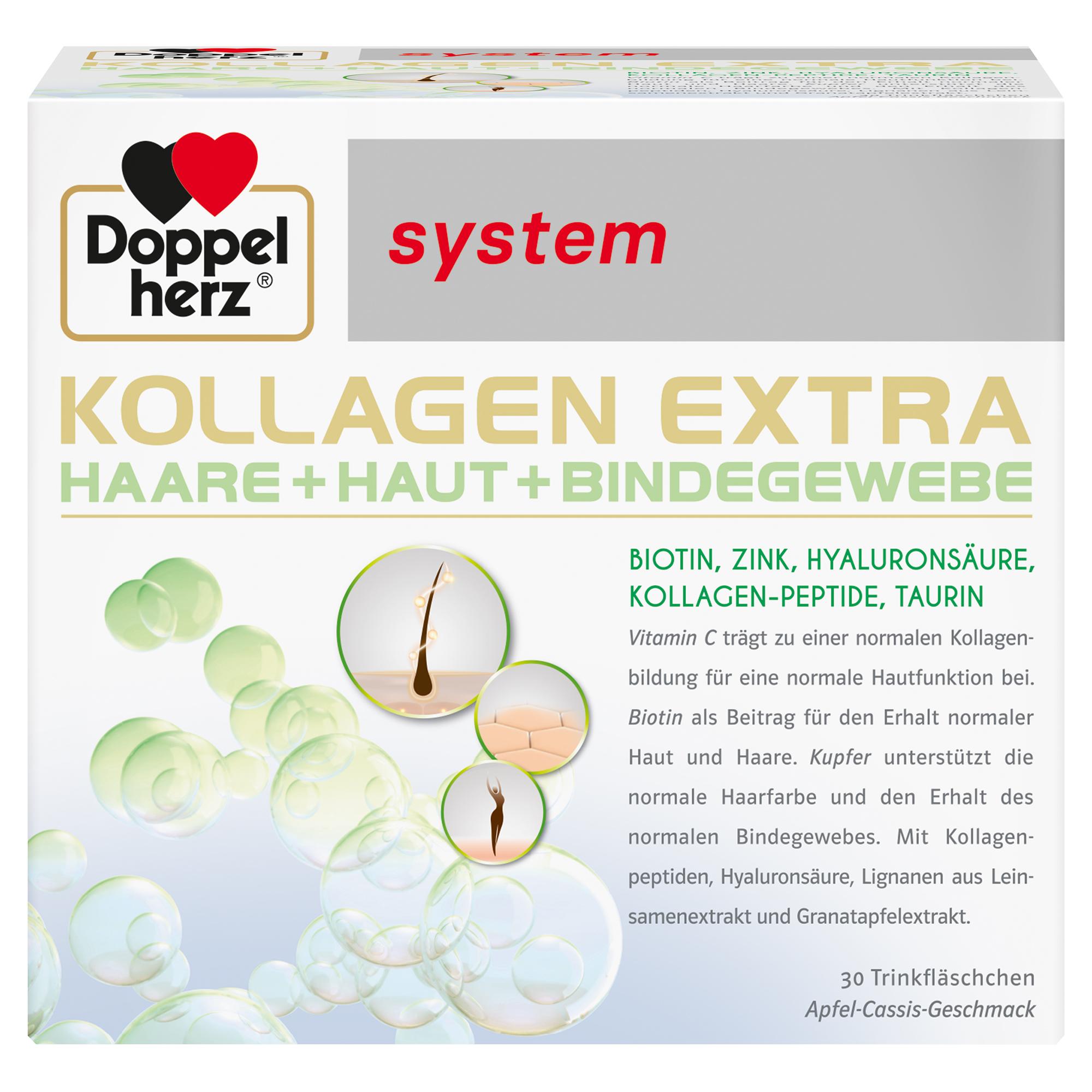 DOPPELHERZ Kollagen Extra system Trinkampullen Abbildung für DOPPELHERZ Kollagen Extra system Trinkampullen