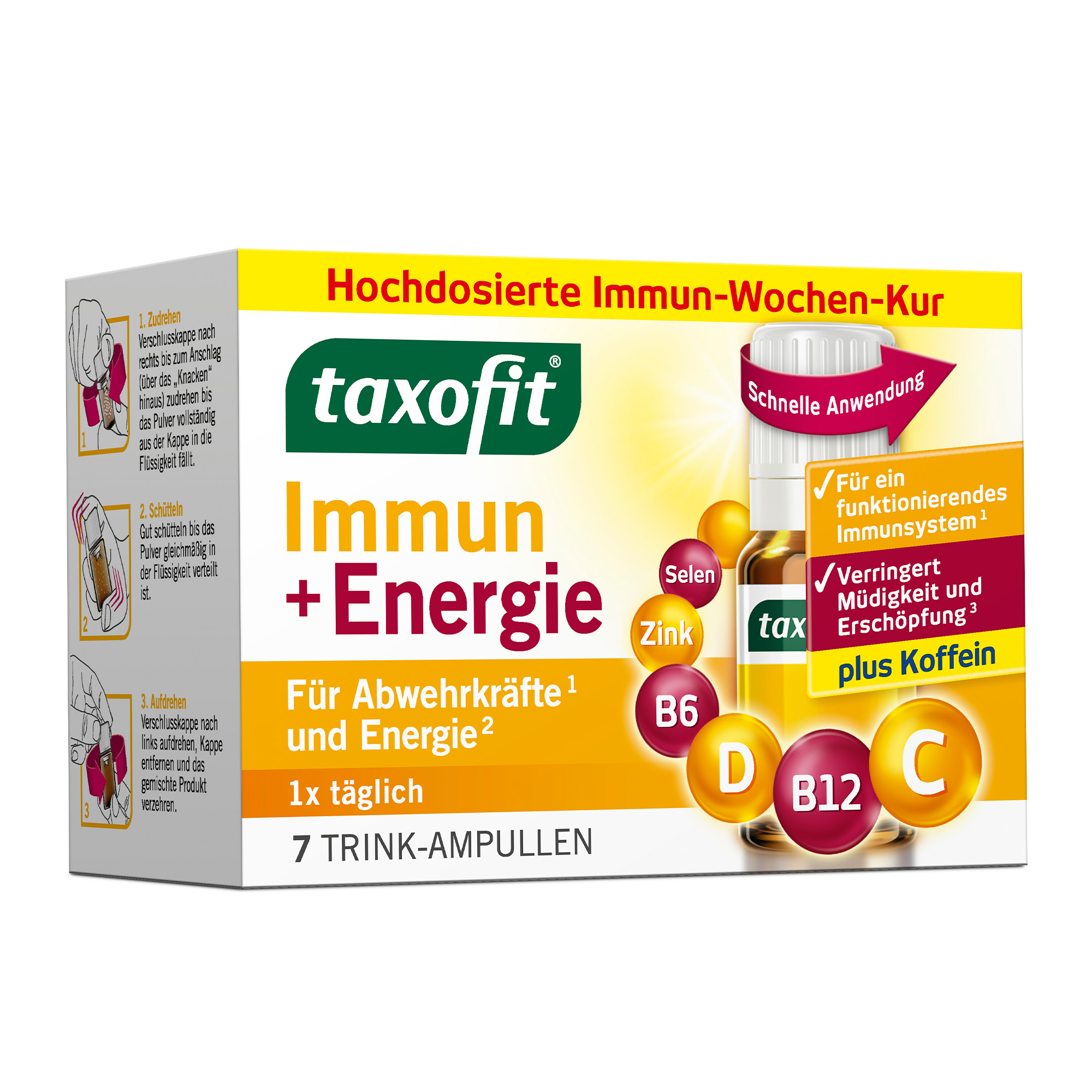 TAXOFIT Immun&Energie Trinkampullen Abbildung für TAXOFIT Immun&Energie Trinkampullen