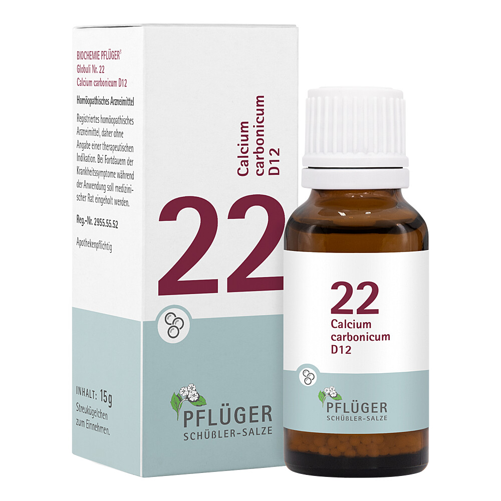 BIOCHEMIE Pflüger 22 Calcium carbonicum D 12 Glob. Abbildung für BIOCHEMIE Pflüger 22 Calcium carbonicum D 12 Glob.