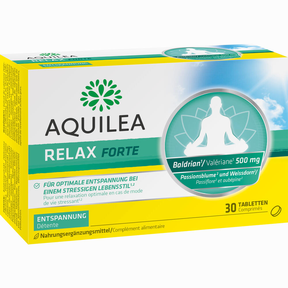 Aquilea Relax Forte 30 Tab. Abbildung für Aquilea Relax Forte 30 Tab.