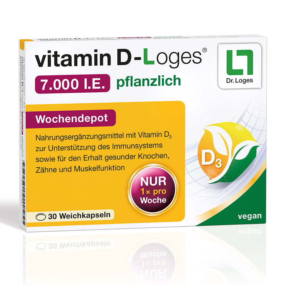 VITAMIN D-LOGES 7.000 I.E. pflanzlich Wochendepot Abbildung für VITAMIN D-LOGES 7.000 I.E. pflanzlich Wochendepot