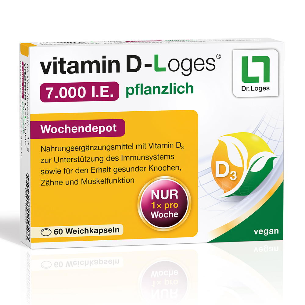 VITAMIN D-LOGES 7.000 I.E. pflanzlich Wochendepot Abbildung für VITAMIN D-LOGES 7.000 I.E. pflanzlich Wochendepot