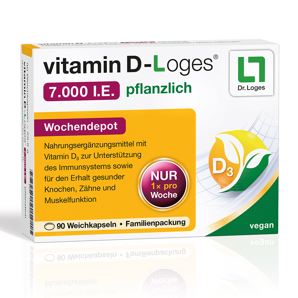 VITAMIN D-LOGES 7.000 I.E. pflanzlich Wochendepot Abbildung für VITAMIN D-LOGES 7.000 I.E. pflanzlich Wochendepot
