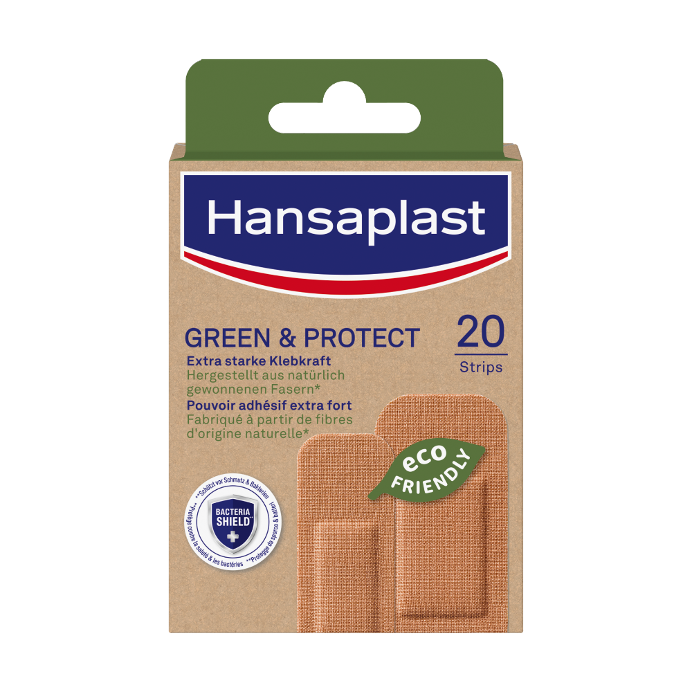 HANSAPLAST Green & Protect Pflasterstrips Abbildung für HANSAPLAST Green & Protect Pflasterstrips