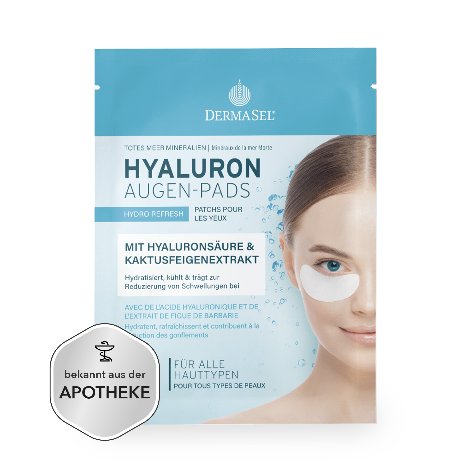 DERMASEL Totes Meer Hyaluron Augen-Pads Abbildung für DERMASEL Totes Meer Hyaluron Augen-Pads