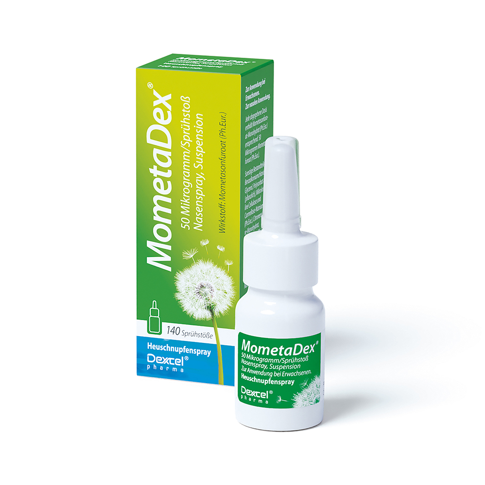 MOMETADEX 50 μg/Sprühstoß, Nasenspray, Suspension Abbildung für MOMETADEX 50 μg/Sprühstoß, Nasenspray, Suspension