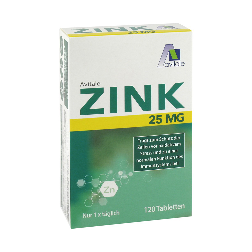 ZINK 25 mg Tabletten Abbildung für ZINK 25 mg Tabletten