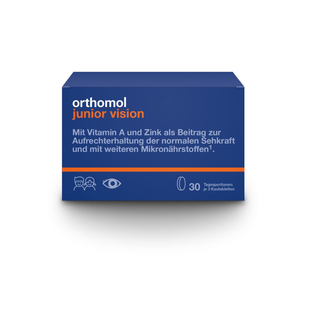 ORTHOMOL Junior vision Kautabletten Abbildung für ORTHOMOL Junior vision Kautabletten