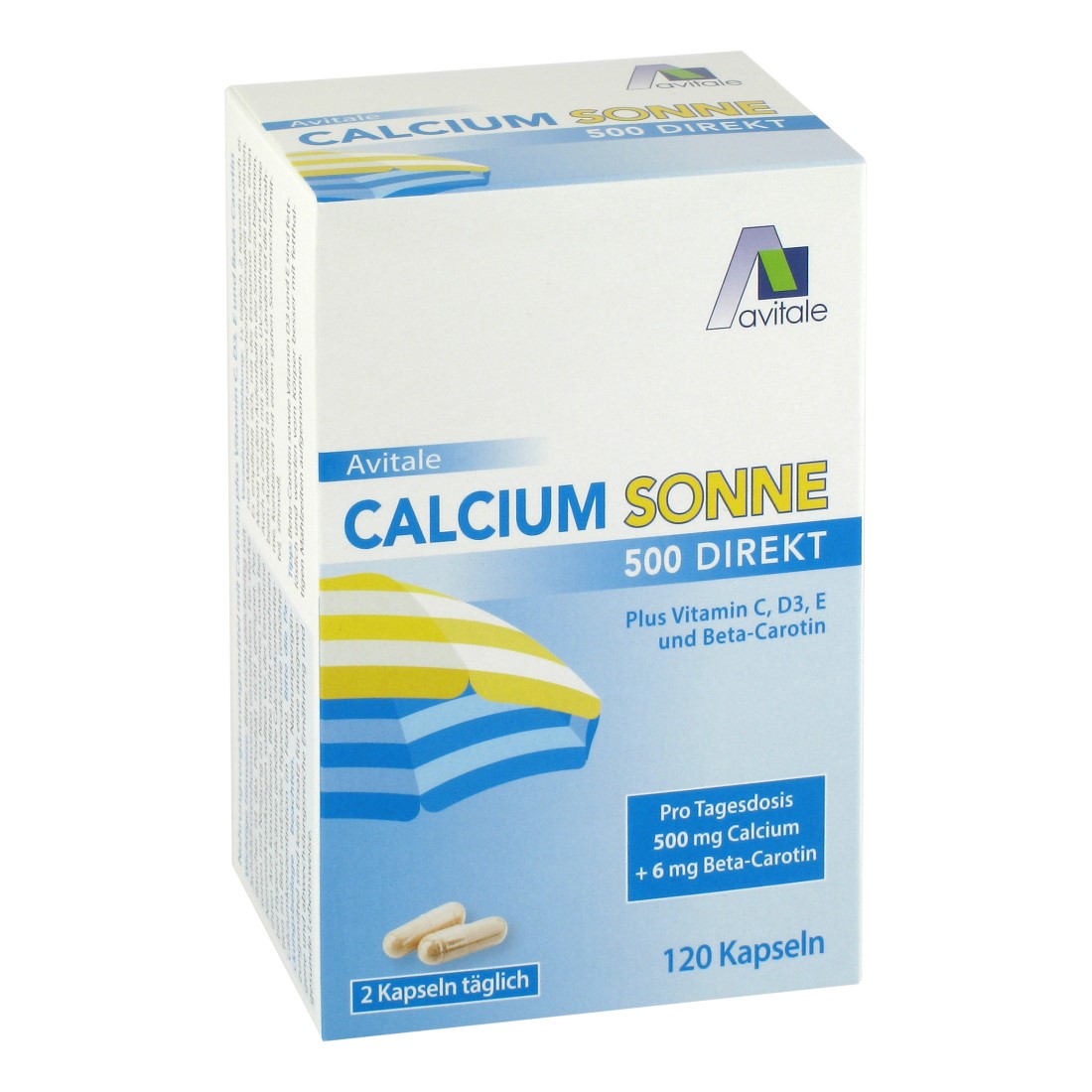 CALCIUM SONNE 500 Kapseln Abbildung für CALCIUM SONNE 500 Kapseln