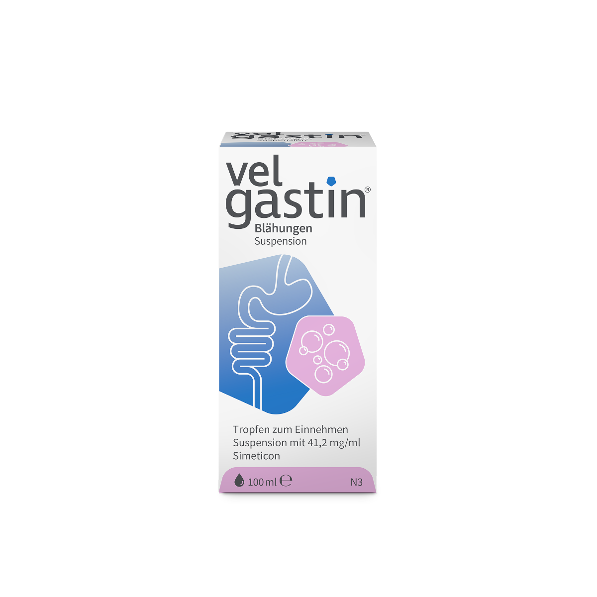 Velgastin® Blähungen Suspension 100 ml Abbildung für Velgastin® Blähungen Suspension 100 ml