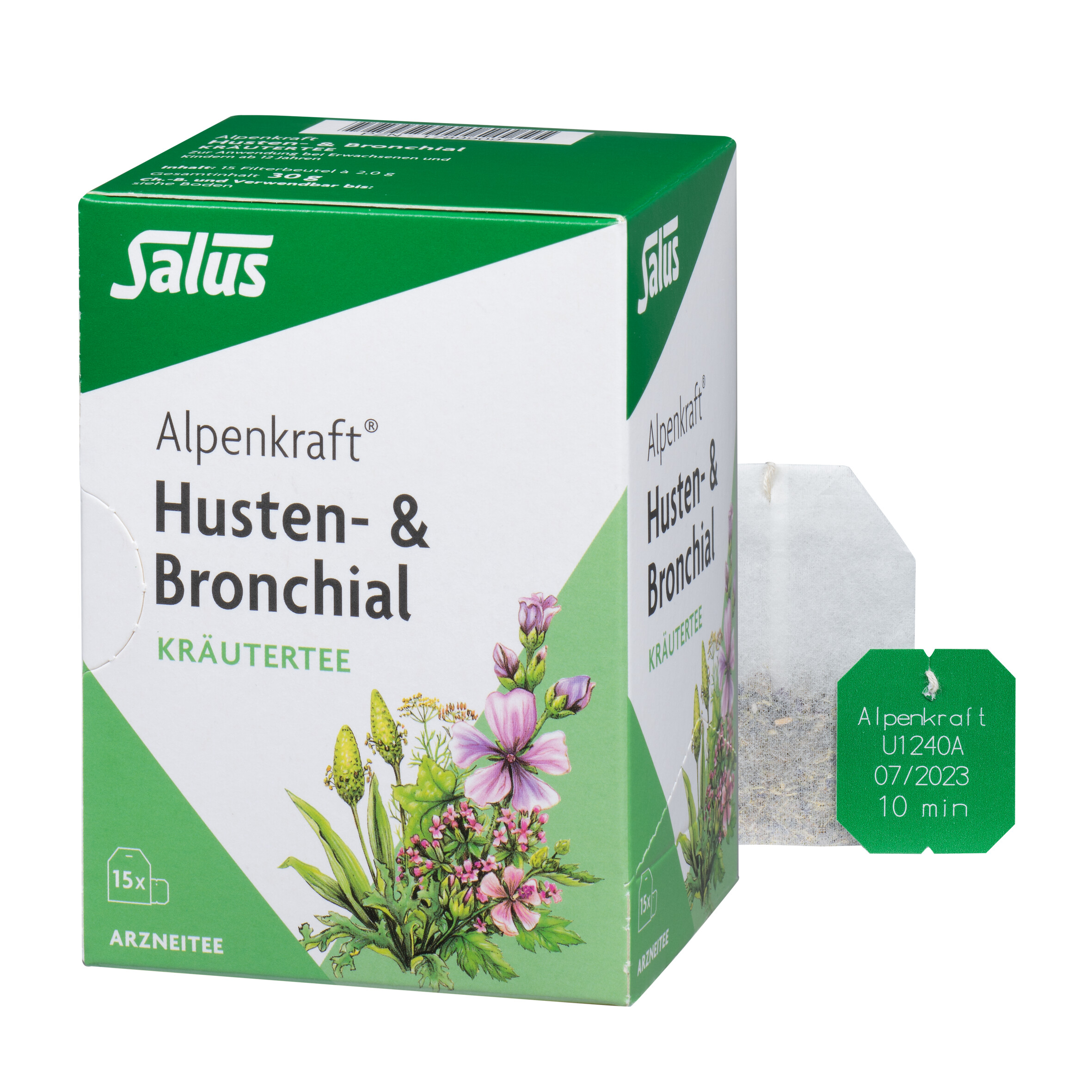 ALPENKRAFT Husten- & Bronchial Kräutertee Salus Abbildung für ALPENKRAFT Husten- & Bronchial Kräutertee Salus