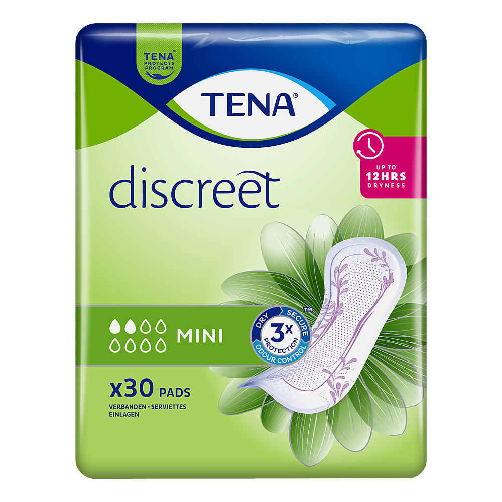 TENA DISCREET Inkontinenz Einlagen mini Abbildung für TENA DISCREET Inkontinenz Einlagen mini