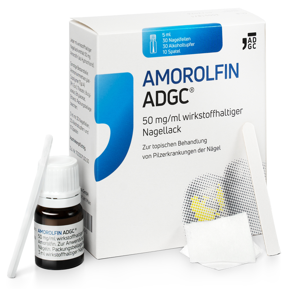 AMOROLFIN ADGC 50 mg/ml wirkstoffhalt.Nagellack Abbildung für AMOROLFIN ADGC 50 mg/ml wirkstoffhalt.Nagellack