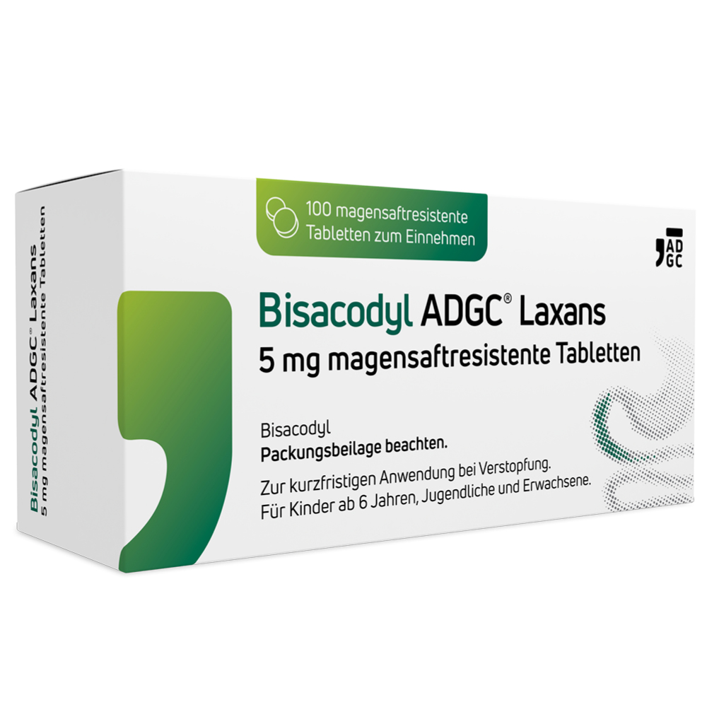 BISACODYL ADGC Laxans 5 mg magensaftres.Tabletten Abbildung für BISACODYL ADGC Laxans 5 mg magensaftres.Tabletten