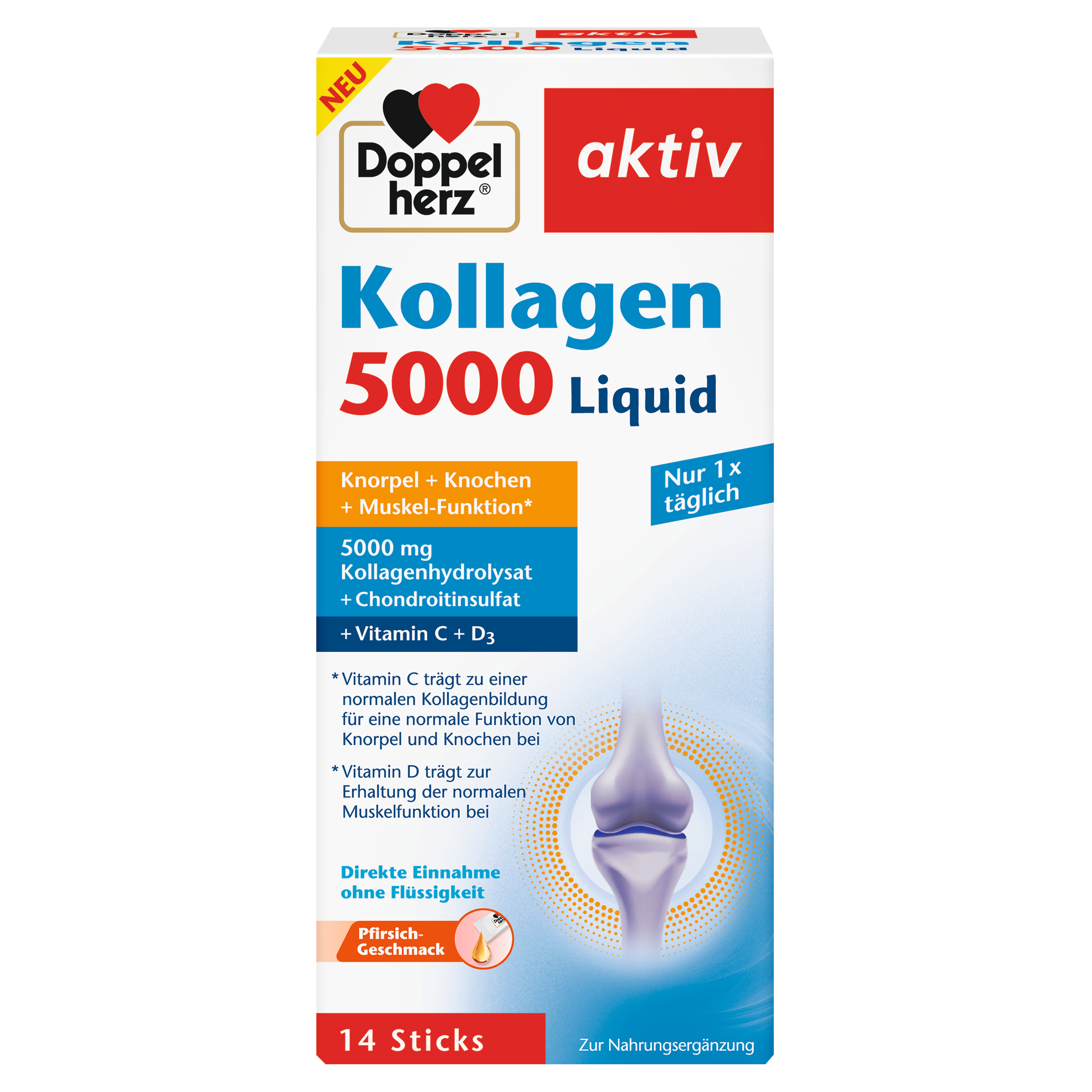 DOPPELHERZ Kollagen 5000 Liquid Sticks Abbildung für DOPPELHERZ Kollagen 5000 Liquid Sticks