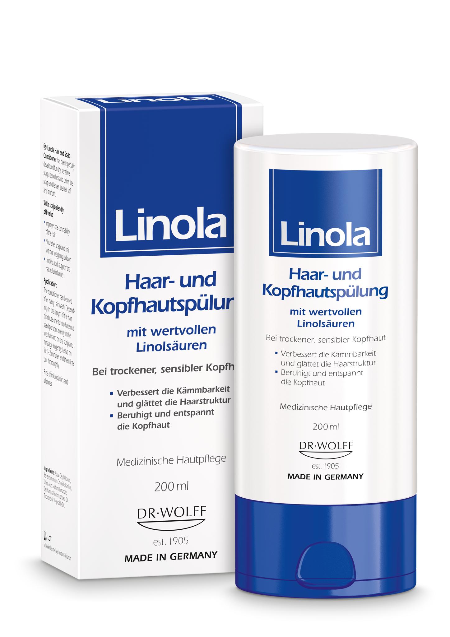 LINOLA Haar- und Kopfhautspülung Abbildung für LINOLA Haar- und Kopfhautspülung