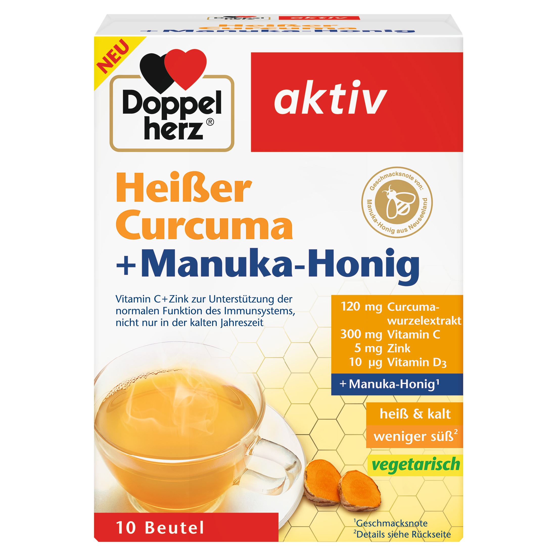 DOPPELHERZ heißer Curcuma+Manuka-Honig Granulat Abbildung für DOPPELHERZ heißer Curcuma+Manuka-Honig Granulat