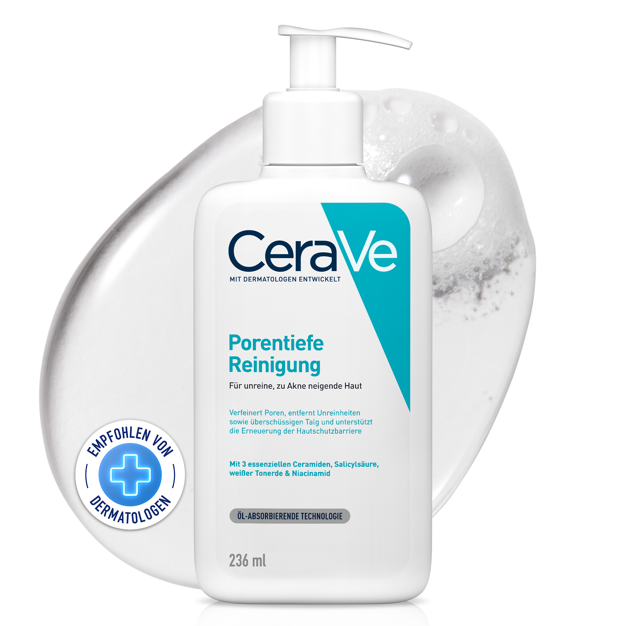 CERAVE porentiefe Reinigung Gel Abbildung für CERAVE porentiefe Reinigung Gel