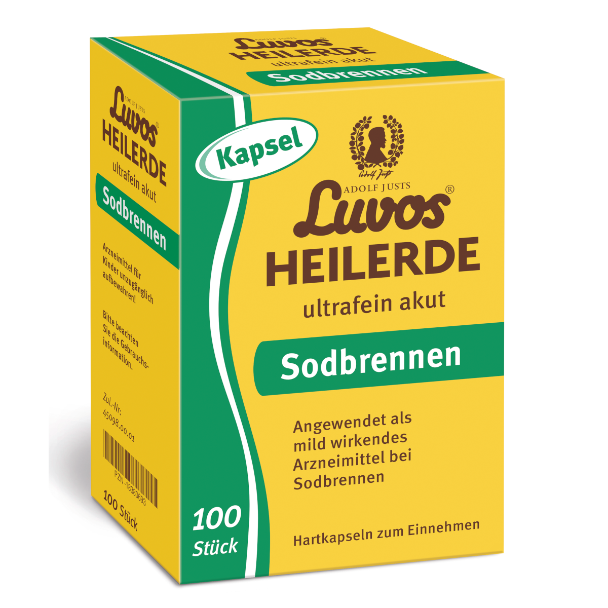 LUVOS Heilerde ultrafein akut Sodbrennen Kapseln Abbildung für LUVOS Heilerde ultrafein akut Sodbrennen Kapseln