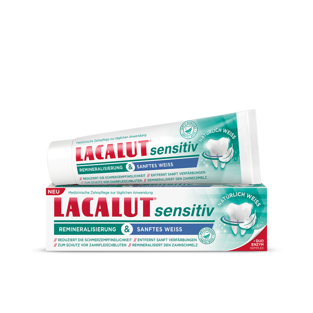 LACALUT sensitiv Remineralisierung & sanftes Weiß Abbildung für LACALUT sensitiv Remineralisierung & sanftes Weiß