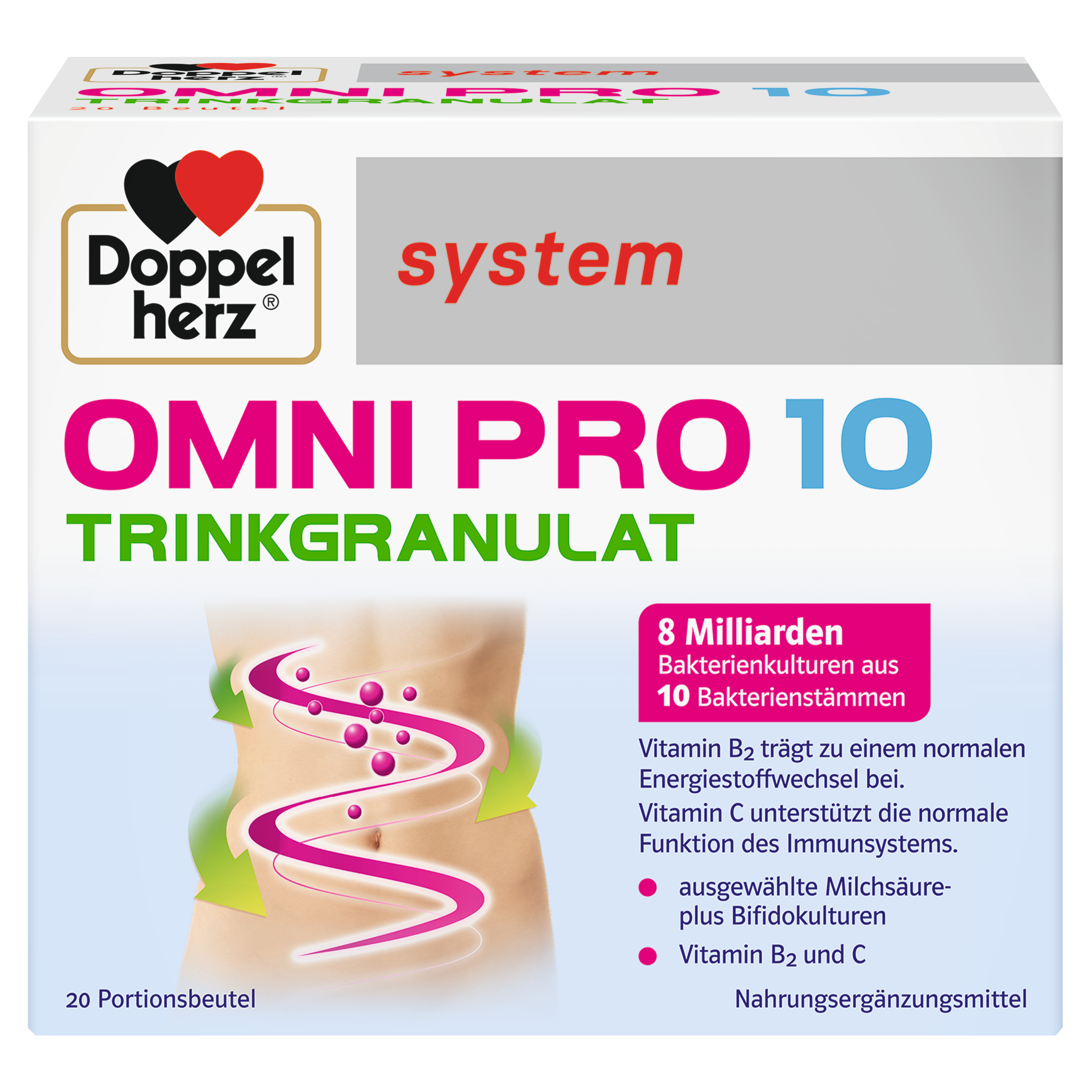 DOPPELHERZ Omni Pro 10 system Trinkgranulat Abbildung für DOPPELHERZ Omni Pro 10 system Trinkgranulat