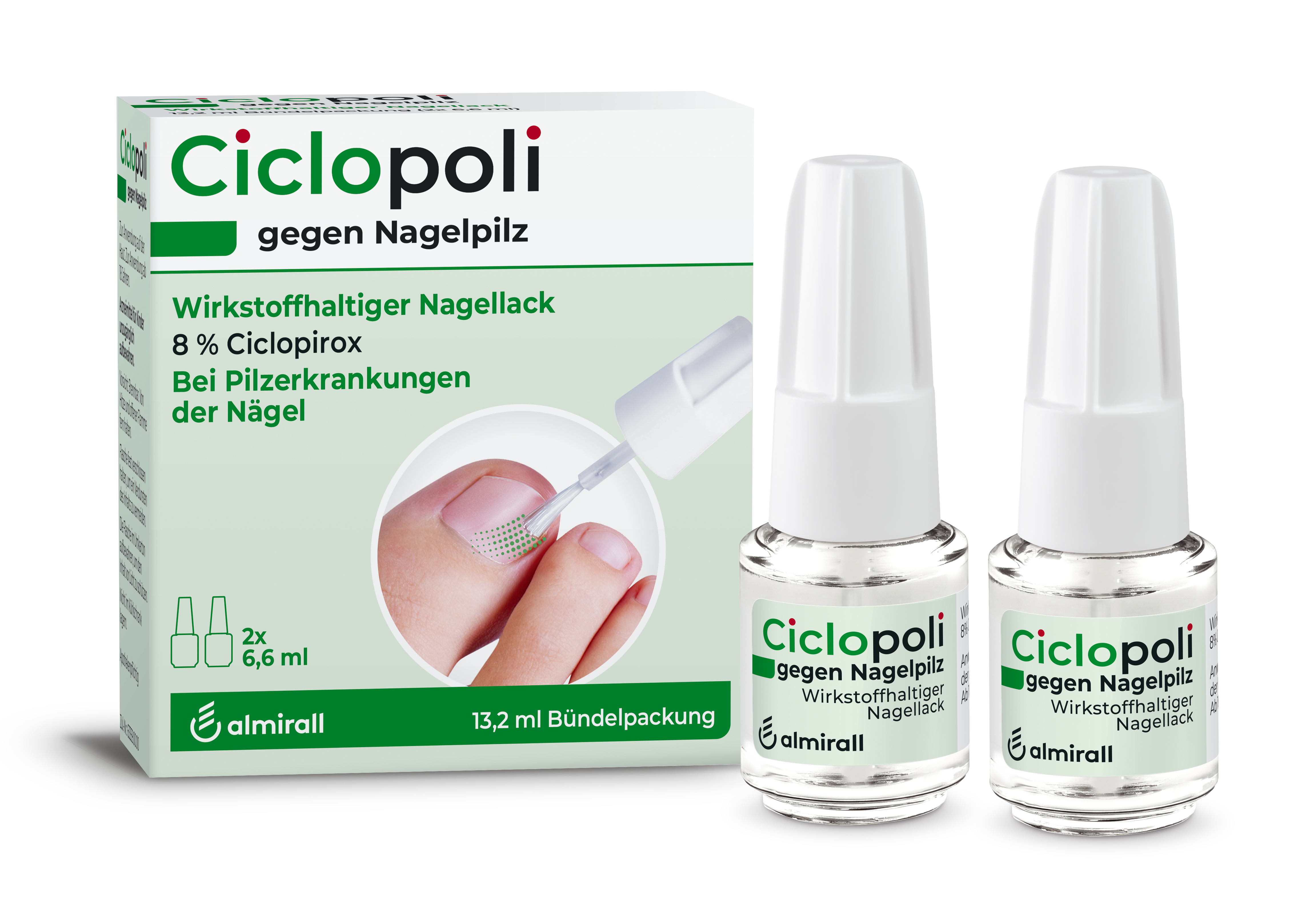 CICLOPOLI gegen Nagelpilz wirkstoffhalt.Nagellack Abbildung für CICLOPOLI gegen Nagelpilz wirkstoffhalt.Nagellack