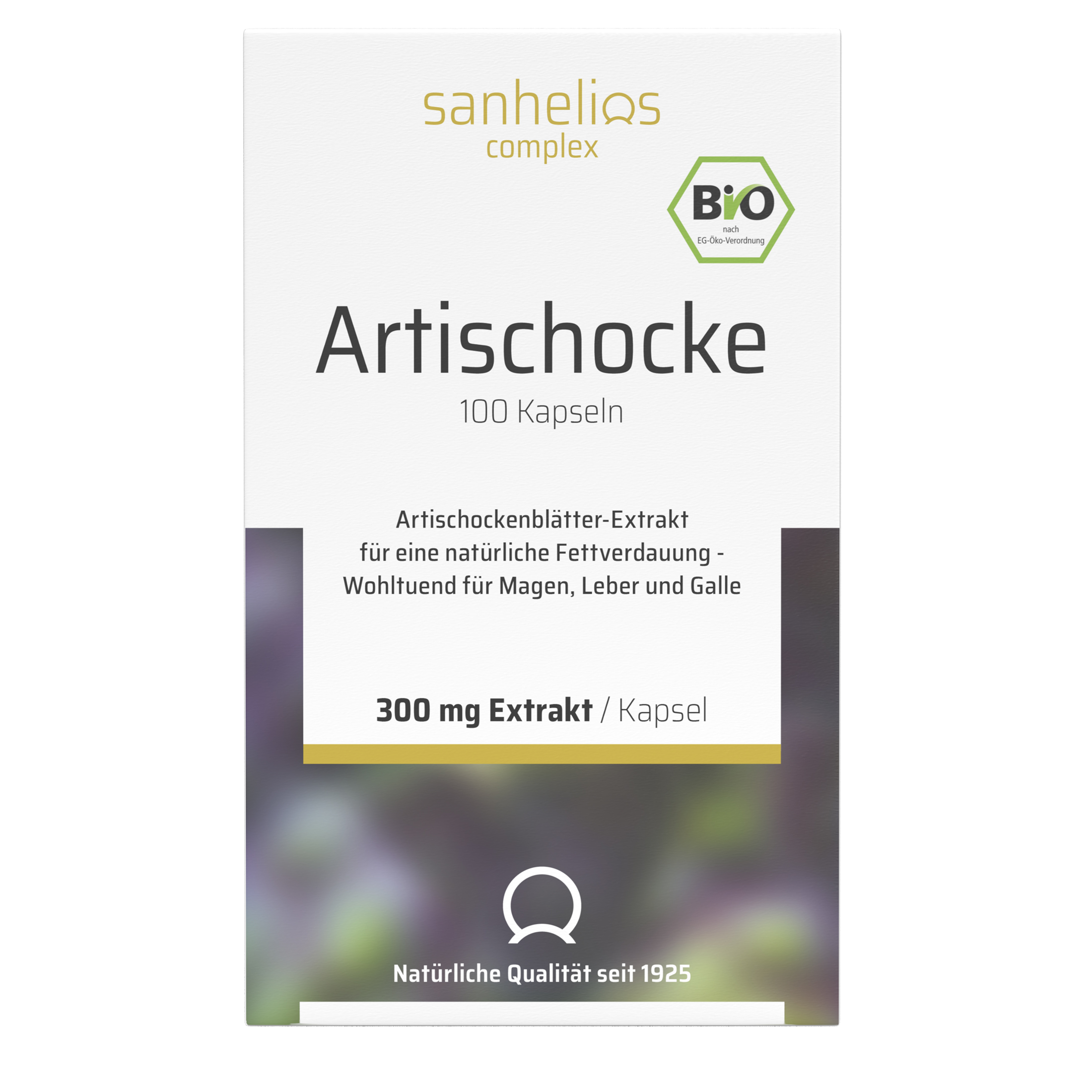 SANHELIOS Bio Artischocke Kapseln Abbildung für SANHELIOS Bio Artischocke Kapseln