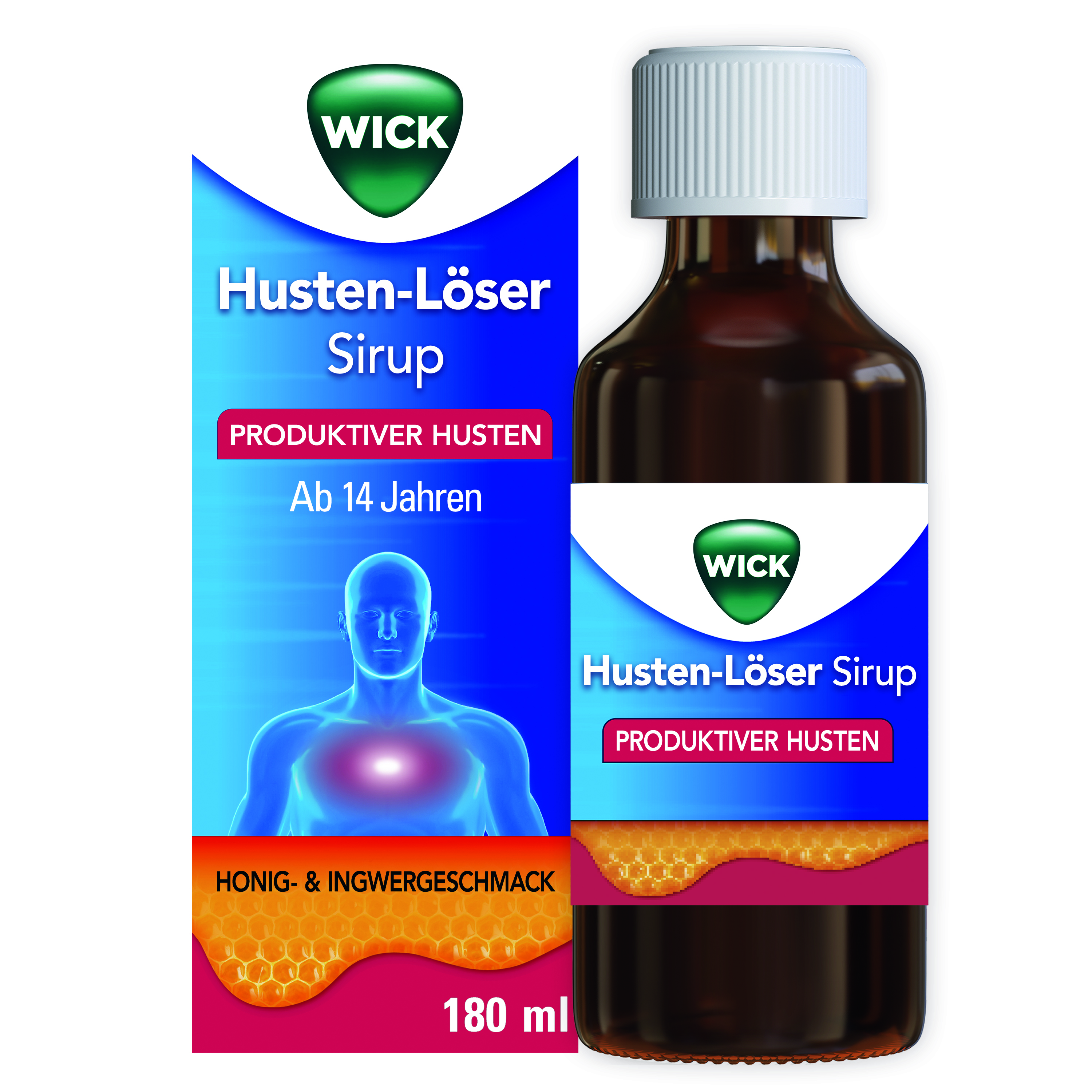 WICK Husten-Löser Sirup mit Honigaroma 200mg/15ml Abbildung für WICK Husten-Löser Sirup mit Honigaroma 200mg/15ml