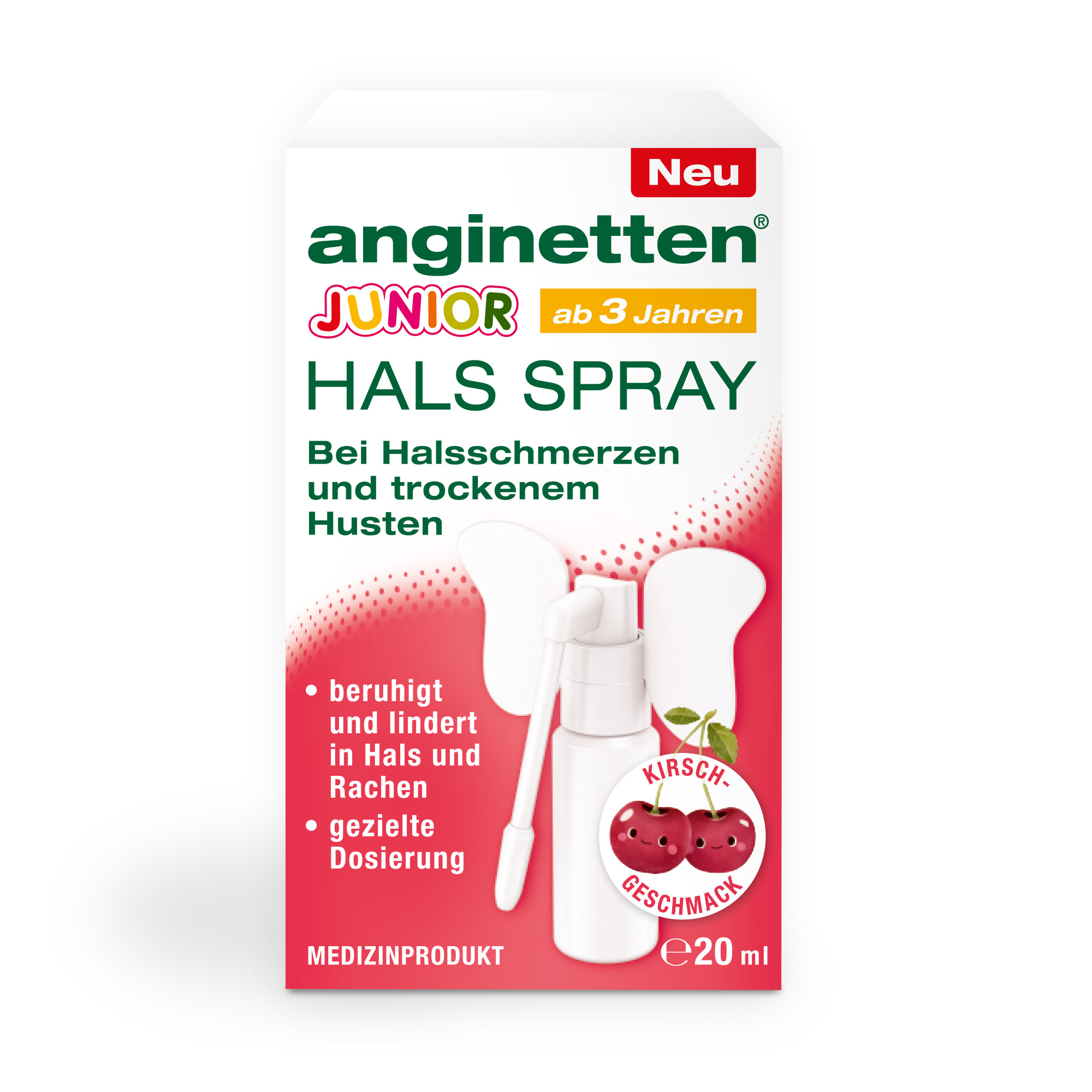 ANGINETTEN Halsspray Junior ab 3 Jahren Abbildung für ANGINETTEN Halsspray Junior ab 3 Jahren