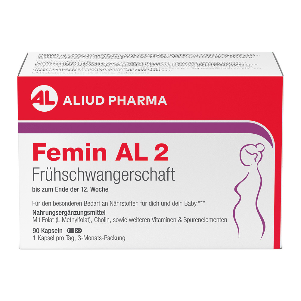 FEMIN AL 2 Frühschwangerschaft Hartkapseln Abbildung für FEMIN AL 2 Frühschwangerschaft Hartkapseln