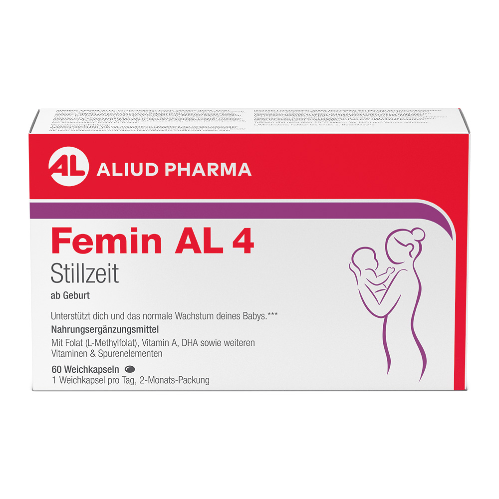 FEMIN AL 4 Stillzeit Weichkapseln Abbildung für FEMIN AL 4 Stillzeit Weichkapseln