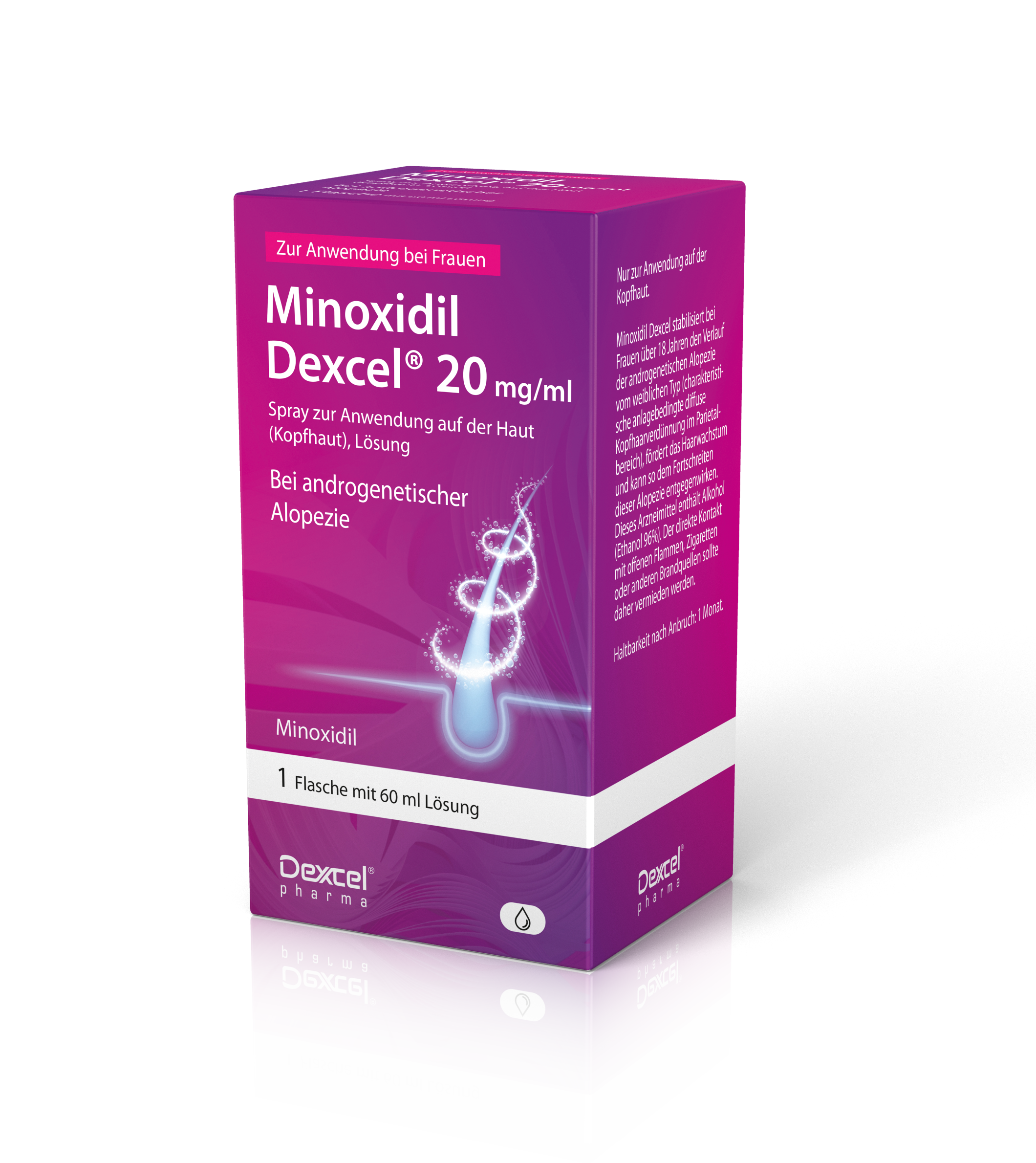 MINOXIDIL Dexcel 20 mg/ml Spray z.Anw.a.d.Kopfhaut Abbildung für MINOXIDIL Dexcel 20 mg/ml Spray z.Anw.a.d.Kopfhaut