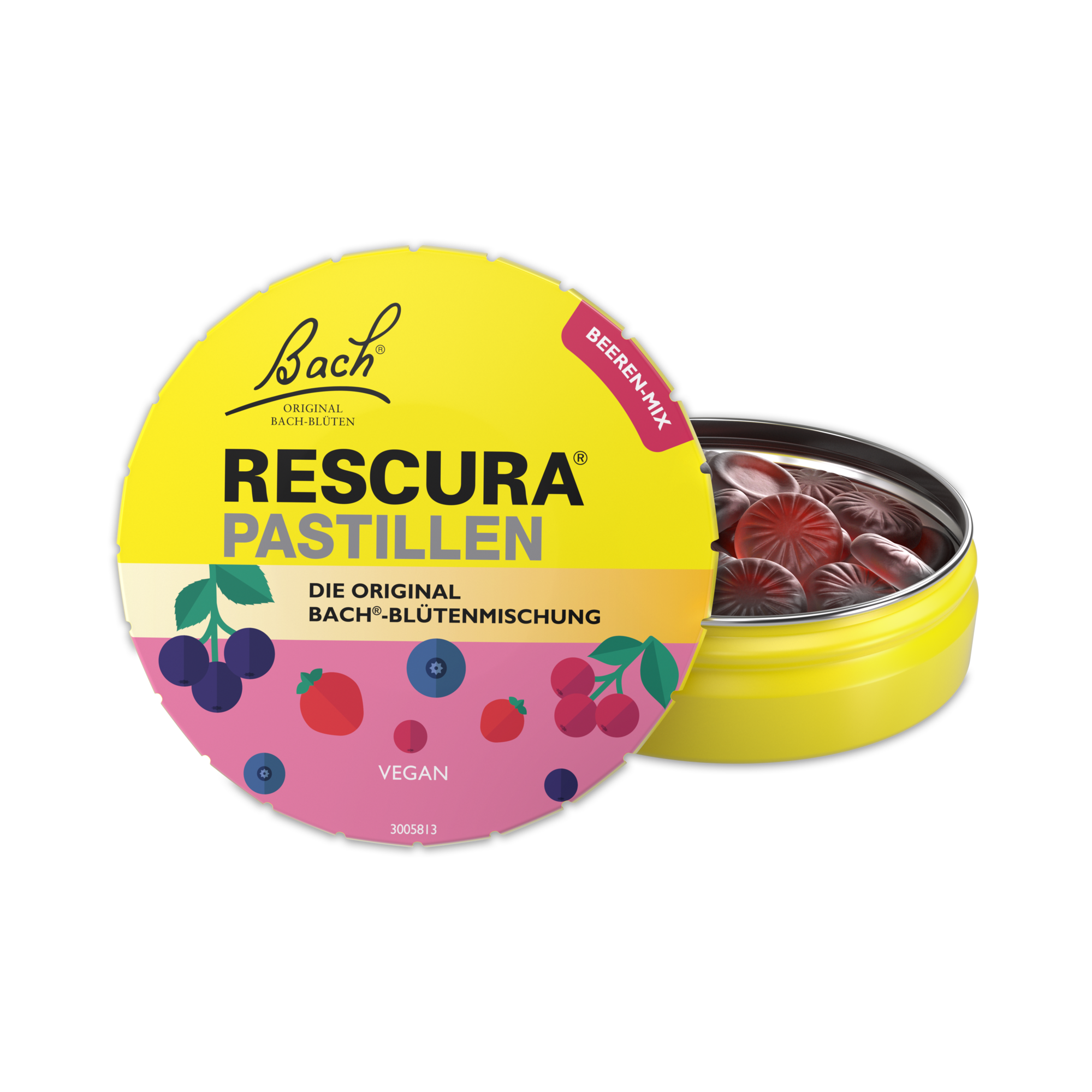 BACHBLÜTEN Original Rescura Pastillen Beeren-Mix Abbildung für BACHBLÜTEN Original Rescura Pastillen Beeren-Mix